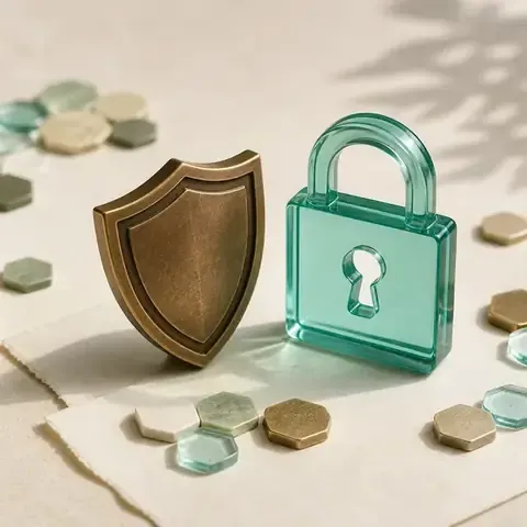 Visuel abstrait de protection et de vigilance