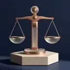 Balance abstraite symbolisant l’équilibre éditorial